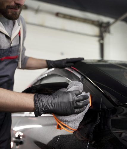 beautiful car polishing service